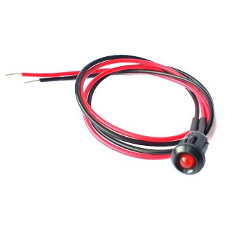 Indicatore da pannello CML Innovative Technologies Rosso  a LED, 24V cc, IP67, foro da 6mm