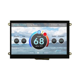 Display LCD a colori NEWHAVEN DISPLAY INTERNATIONAL, 7poll, interfaccia HDMI, 800 x 480pixels, touchscreen