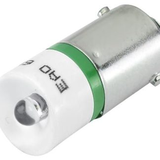 Lampada indicatore a LED EAO, 130V ca/cc, luce color Verde, 450mcd