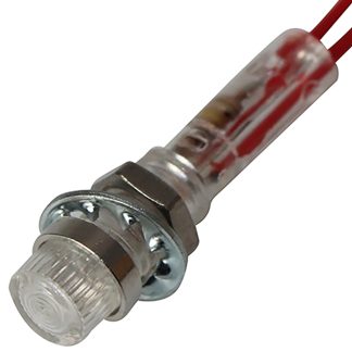 Indicatore da pannello CAMDENBOSS Trasparente Neon, 240V, foro da 6.4mm