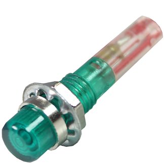 Indicatore da pannello CAMDENBOSS Verde Filamento, 24V, foro da 6.4mm