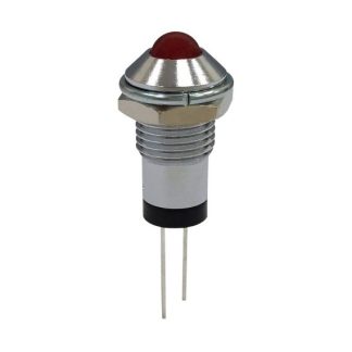 Indicatore da pannello RND Rosso  a LED, 2.1V, foro da 8.2mm