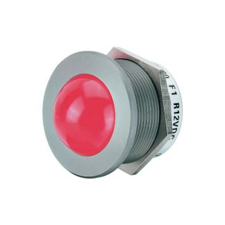 LED a pannello W. Schmid Rosso  a LED, 24V cc, IP67, foro da 25mm