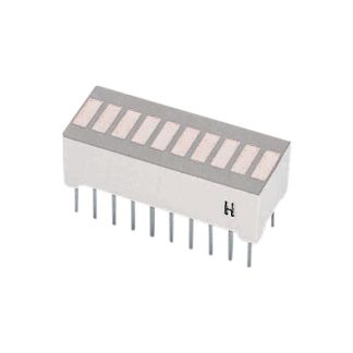 Display LED 10 segmenti a 10 segm. Everlight, 4,5 mcd, col. Verde