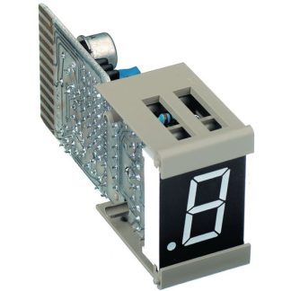 Display LED a 7 segmenti Crameda Intersys, H. 16mm, col. Rosso