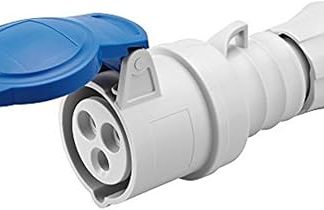 GEWISS - GW62004H Presa Mobile Diritta Hp, IP44/IP54, 2P+T 16A 200-250V 50/60Hz, Blu, 6H, Cablaggio a Vite