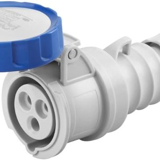 GEWISS - GW62026H Presa Mobile Diritta Hp, IP66/IP67/IP68/IP69, 2P+T 16A 200-250V 50/60Hz, Blu, 6H, Cablaggio a Vite