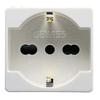 GEWISS GW20246DY PRESA 2P+T 16A B.ST.ITA./TED.SY/WT DIY