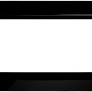 GEWISS - GW22514 Placca Top System, in Tecnopolimero Finitura Lucida, 4 Posti, Nero Toner, System