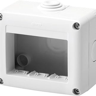 GEWISS - GW27003DY Contenitore per Apparecchi System, Protetto, 3 Posti, Grigio Ral 7035, IP40