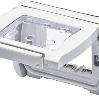 GEWISS - GW22453 Placca Stagna, Autoportante, 3 Posti, Grigio Ral 7035, System