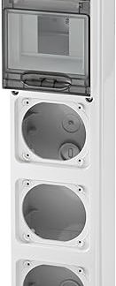 GEWISS - GW68001N Q-Din 5 Moduli, 3 Flange Iec 309 16A IP44/67, IP65