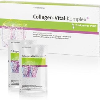 Sanct Bernhard Collagen Vital Complex Plus | Гидролизат коллагена, глюкозамин, хондроитин, витамин С и минералы | 30 пакетиков по 25 г