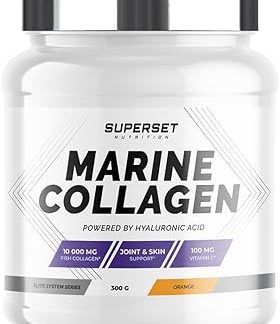Superset Nutrition - Морской коллаген (300 г) - Коллаген - Лучший коллаген для суставов - Апельсиновый