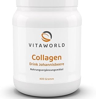 Порошок для приготовления коллагенового напитка Vitworld Collagen Lift со вкусом смородины, с натуральным ароматом и пониженным содержанием подсластителей, 400 г.