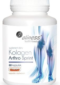 Aliness - Collagen Arthro Sprint LICAPS - Для суставов - 60 капсул - Веганские капсулы - Рыбий коллаген - Витамин С - Без соли - Без глютена