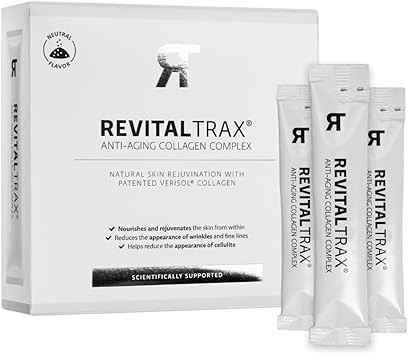 Коллагеновый порошок RevitalTrax - 5000 мг коллагенового комплекса Verisol - пищевая добавка для кожи, волос и ногтей, 30 пакетиков.