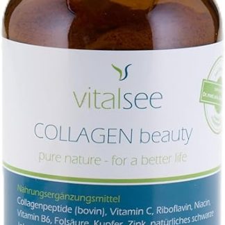 Collagen Beauty с коллагеновыми пептидами 200 г | Запас на 30 дней | Поддерживает эластичность кожи | Без глютена и лактозы | Улучшенная биодоступность