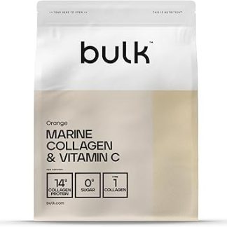Порошок морского коллагена и витамина С со вкусом апельсина, 250 г. Упаковка может отличаться.