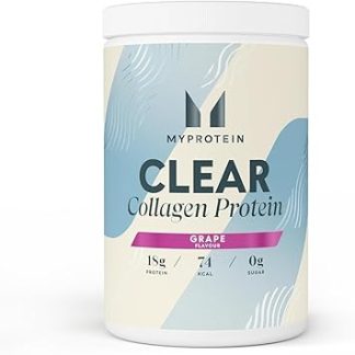Протеиновый порошок Myprotein Clear Collagen | Виноградный - 30 порций | 18 г гидролизованных пептидов | Прозрачный протеиновый напиток, похожий на сок | Без сахара и жира | Для наращивания мышечной массы и здоровья кожи