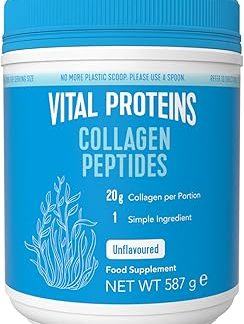 Vital Proteins Коллагеновые пептиды 587 г – Reine Kollagen-Peptide – schöne Haut, Haare & Nägel – geschmacksneutral –Optime Löslichkeit – Hydrolysiertes Kollagen Typ 1 и 3