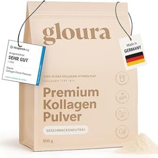 Коллагеновый порошок Premium Bioactive 500 г - 100% чистый гидролизат коллагена, коллаген типов 1 и 3, хорошая растворимость, без добавок, идеально подходит для красивой кожи и красивых волос.