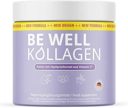Коллагеновый порошок Be Well с гиалуроновой кислотой и витамином С. Удобен в использовании. 300 г.