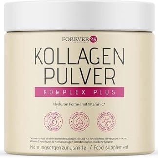 Порошок коллагенового комплекса Forever25, освежает кожу и укрепляет суставы, нейтральный вкус, объем 300 г.