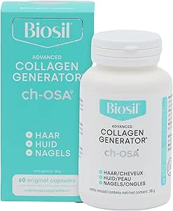 Генератор коллагена Biosil - 60 оригинальных капсул - с запатентованным комплексом ch-OSA - создает и защищает ваш собственный коллаген - без ГМО - запас на 30 дней