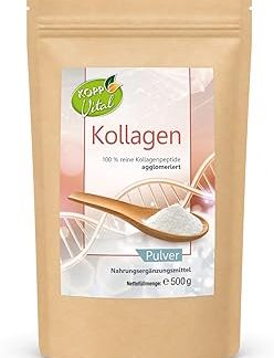 KOPP Vital Collagen Powder 500 г | 100% чистый коллагеновый пептид | Произведено и протестировано в Германии | Гидросалат коллагена | Сертифицировано для выпаса скота | Содержание белка 91%