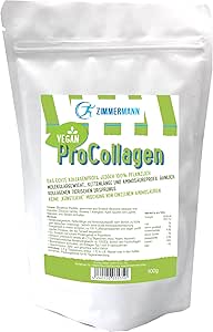 Zimmermann Vegan Pro Collagen Powder 100 г - упаковка на 40 дней, 100% растительные биомиметические коллагеновые пептиды, веганский протеиновый порошок, безвкусный, 1000 Дальтон, легко усваивается.