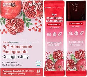 Rg+ Гранатовый коллагеновый гель (20 г x 14 шт.) / Корейская антивозрастная косметика / Морской коллаген 360DA + концентрат витаминов C и E женьшеня для поддержки иммунной системы и кожи (14)