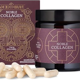 Ancient + Brave Noble Collagen - Капсулы коллагена типа 2 - Обогащены витамином С, босвеллией пильчатой ​​и марганцем - Без глютена, без сои, 30 капсул
