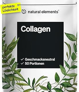 Натуральный коллагеновый порошок Natural Elements 500 г - пептиды гидролизата коллагена - коллаген типов 1 и 3 - идеальная растворимость, натуральный вкус без ароматизаторов - протестировано в лаборатории и произведено в Германии.