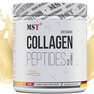 MST Nutrition Коллагеновый порошок Fortigel с витамином С, коллагеновые пептиды с порошком витамина С - Сделано в Германии, биоактивные коллагеновые пептиды BCP, коллагеновые пептиды, коллагеновый комплекс (300 г)
