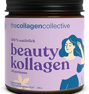 Beauty Kollagen Pulver - Hochdosiert Bioaktives Kollagen Peptide für Haut Haare Nägel Anti-Aging Inner Glow (150 г / 1 мес.)