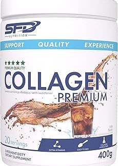 SFD Collagen Premium Complex | 400 г в упаковке | Порошковый коллаген, МСМ, витамин С, гиалуроновая кислота, протеин | Биологически активная добавка (кола, 1 x 400 г)