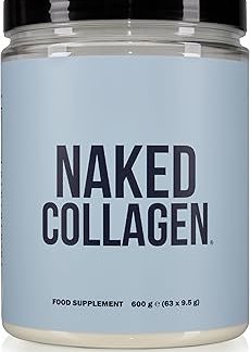 Протеиновый порошок NAKED Collagen Peptides, 63 порции, выращено на пастбищах, безвкусный, гидролизованный коллаген из травяного откорма, пищевая добавка, подходит для палеодиеты, без ГМО, 600 г
