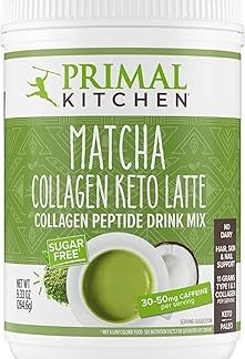 Порошок для кето-латте Primal Kitchen Matcha Collagen, коллагеновые пептиды без сахара, 264,5 г