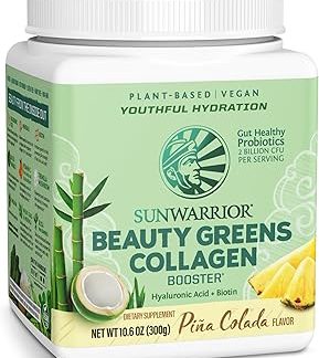 SUNWARRIOR Beauty Greens Коллагеновый бустер Пина Колада 300 г