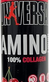 Жидкий коллаген Universal Nutrition Amino: быстро и легкоусвояемый источник аминокислот с коллагеном, BCAA, EAA и витамином B6 для усиления синтеза белка и анаболизма, 1000 мл.