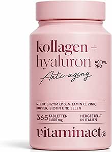 Kollagen Kapseln – Высококачественный пептид типа I + с инновационным пробиотиком для 30% бессере Aufnahme – Коллаген типа I гидролизуется с гиалуроном, витамином C, биотином и цинком – Haut, Haare, Nägel & Knochen.