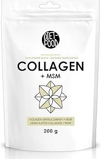 Порошок Diet-Food Collagen + MSM 200 г - Гидролизат коллагена - Без добавок - Крепкие кости и суставы - Красивые волосы, кожа и ногти