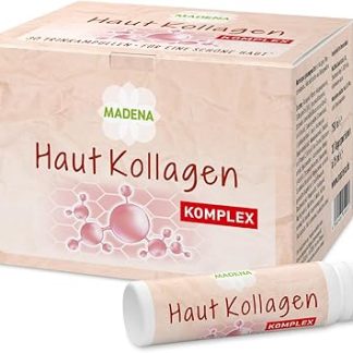 Комплекс коллагена для кожи MADENA, 30 ампул для сияющей кожи, с SkinAx2, коллагеновыми пептидами Verisol, экстрактом красного апельсина, гиалуроновой кислотой и витамином С.