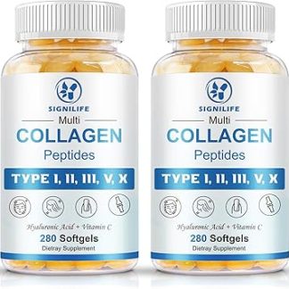 Mehrzweck-Kollagen-Peptide for Frauen und Männer, гидролизованный коллагенпептид (типы I, II, III, V и X), с гиалуроновой кислотой, витамином C и биотином, unterstützt die Hautpflege