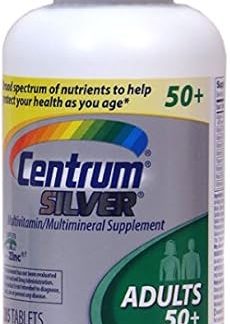 Silver 50+ Centrum Multi-Vitamin, 285 Tablets, For Adults 50 Years Old and Up