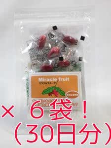 Miracle Fruit, 5 Tablets x 6 Bags, 30 Tablets