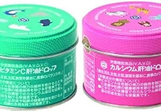 [Set of 2 cans (1 Vitamin C, 1 Calcium)] [100 tablet type] Kawai Pharmaceutical Kawaii Liver Oil Drop Vitamin C 100 Capsules and Calcium 100 Capsules Set of 2