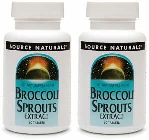 Source Naturals Concentrated Broccoli Sulforaphane 250mg 60 Tablets Set of 2