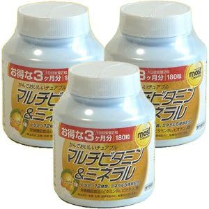 Orihiro MOST Chewable Multi-Vitamin & Minerals (Set of 3)